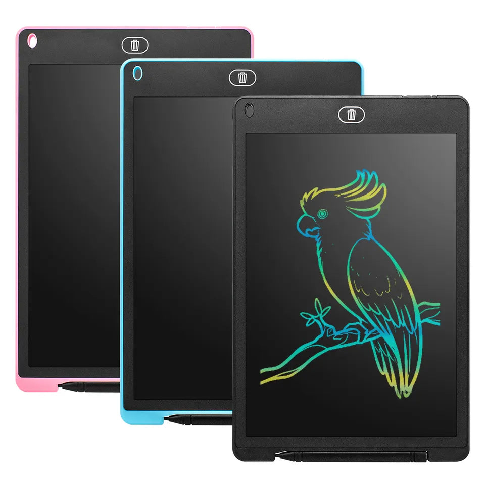 12 inches Multicolor LCD Writing Tablet For Kids Play, Education and Learning